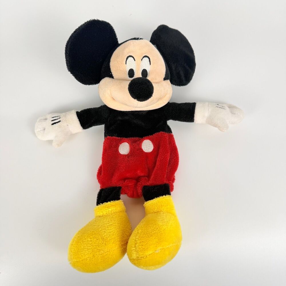 Disney Mickey Mouse Hand Puppet Plush Stuffed Toy Kindergarten Bedtime Story
